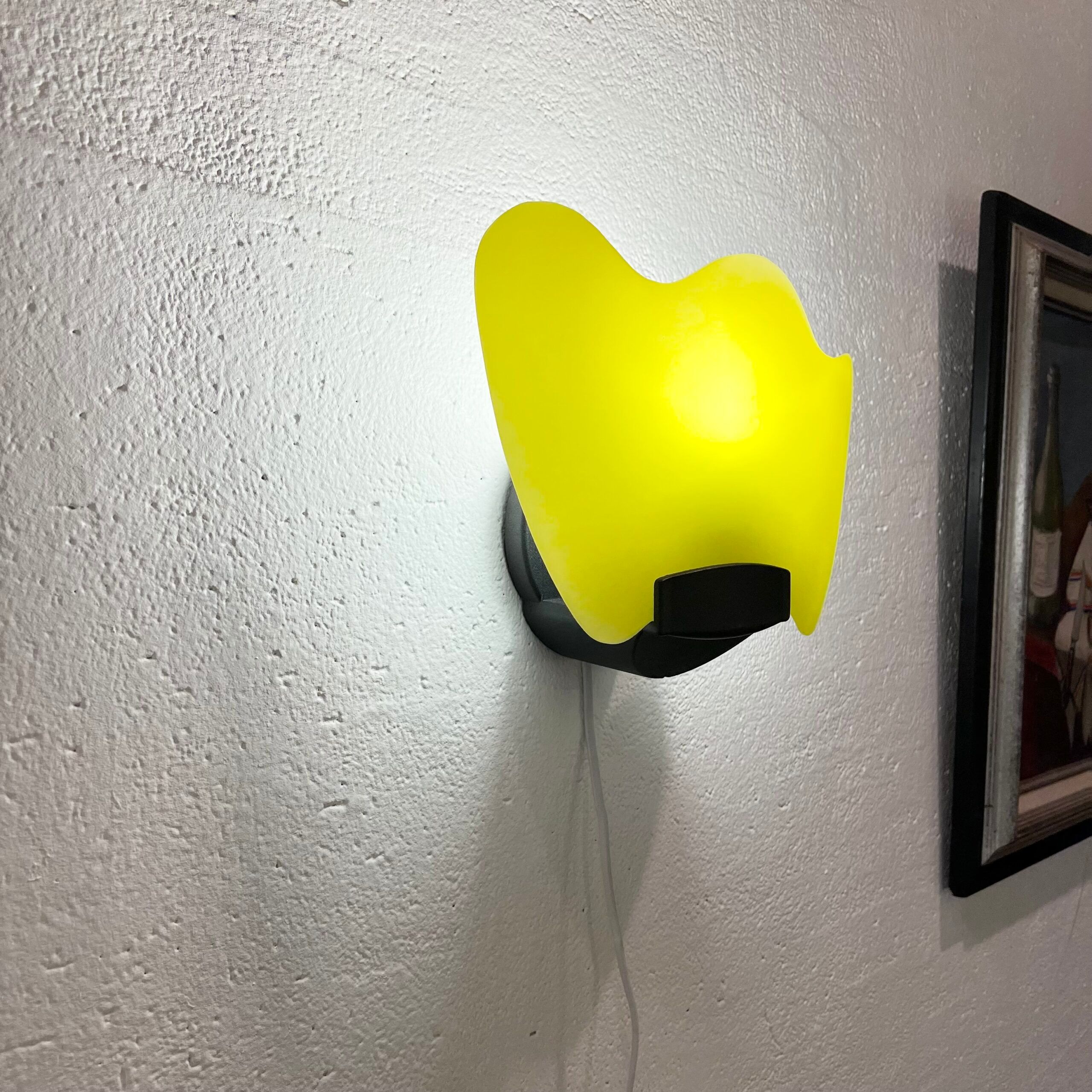 Pair of modernist wall lights "Laguna Light" - Italy, 1980s