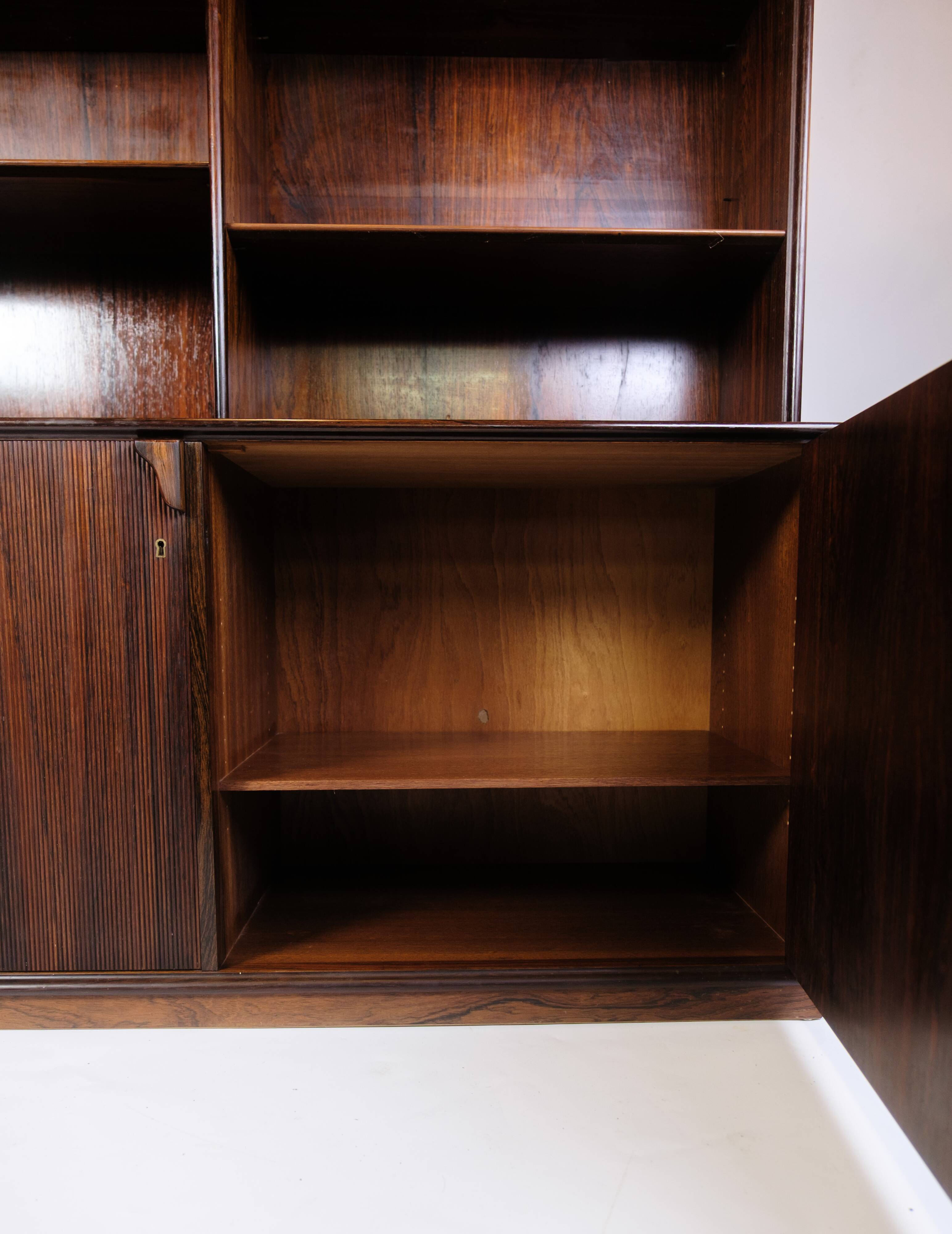 Bookcase Made In Rosewood By Frode Holm From 1960s