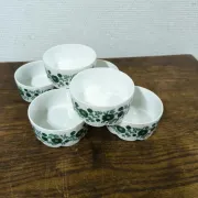 6 Rosenthal Monbijou ramekins with Giscard decoration, vintage porcelain.