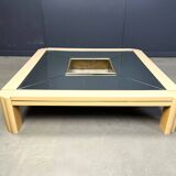 Vintage lacquer coffee table by Alain Delon for Maison Jansen, 1970s