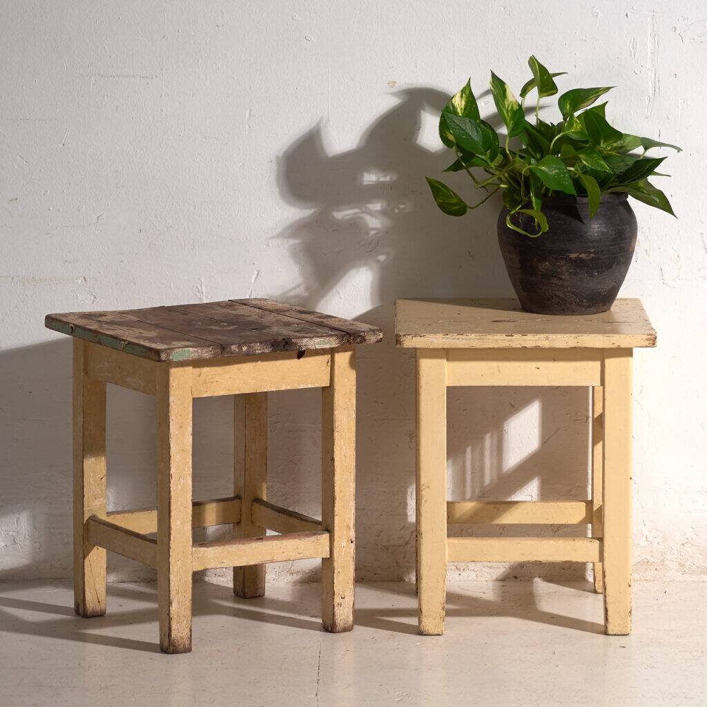 Antique pine bedside tables – Central Europe, circa 1940 #17