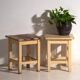 Antique pine bedside tables – Central Europe, circa 1940 #17