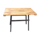 Wooden and metal side table industrial style 6070s