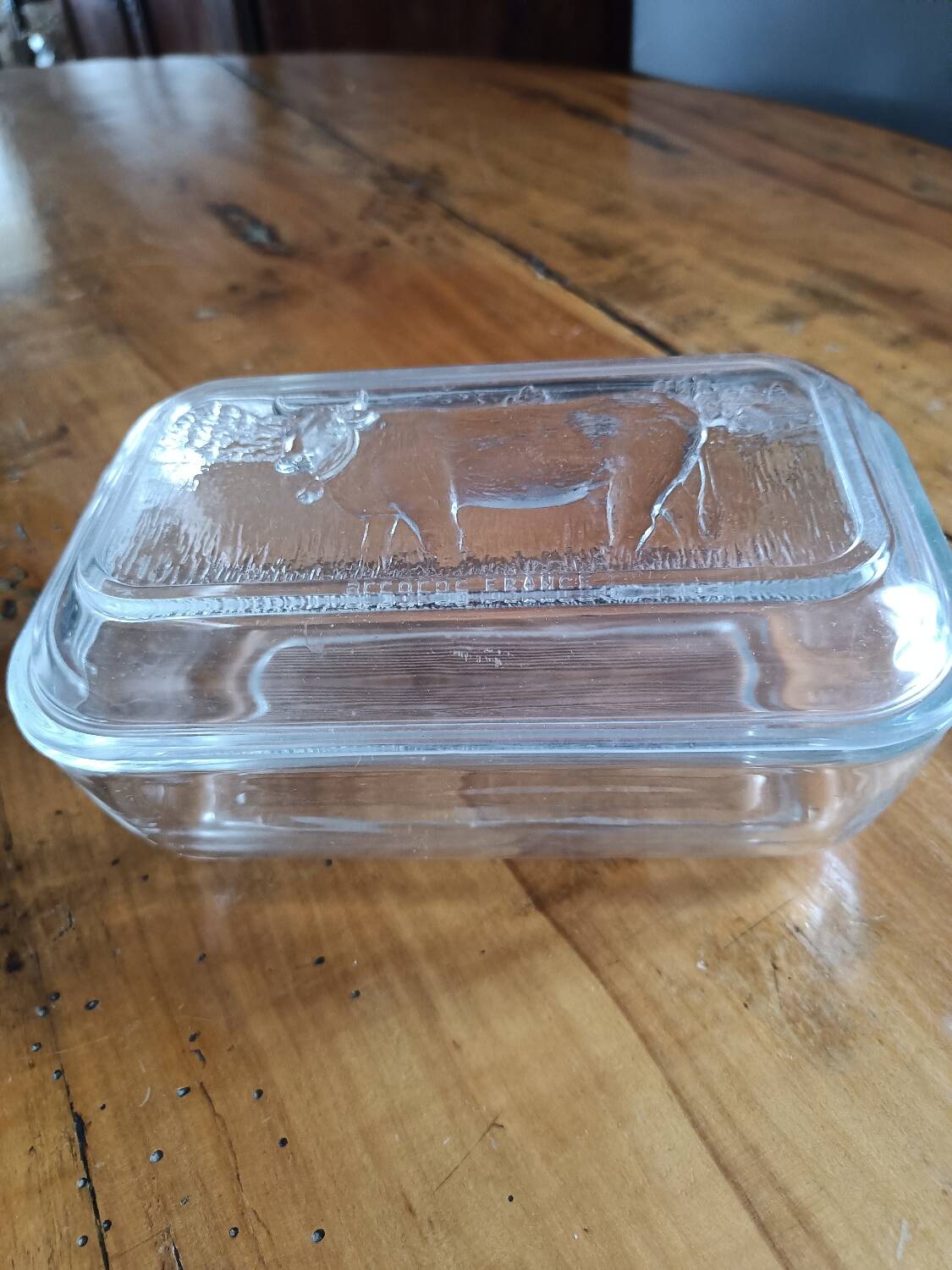 2 vintage "cow" butter dishes