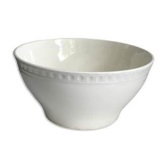 Saladier en faïence blanche
