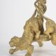 Pair of gilded bronze candlesticks from the Napoléon III period.
