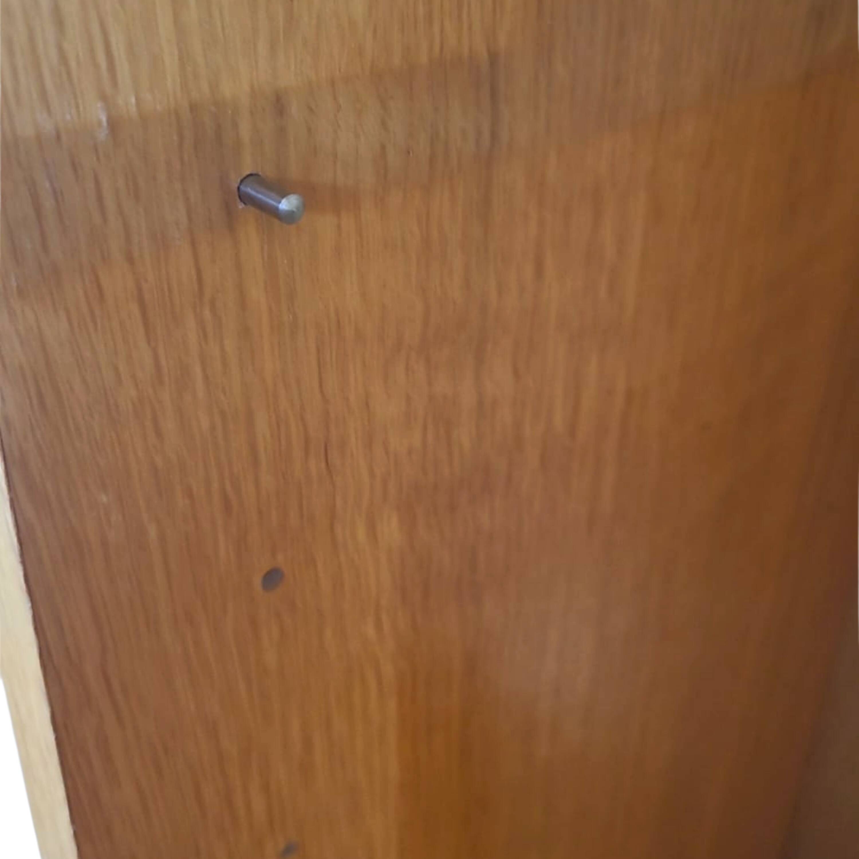 Vintage Scandinavian oak bookshelf - 200 cm - modular shelves, 20th century