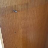 Vintage Scandinavian oak bookshelf - 200 cm - modular shelves, 20th century