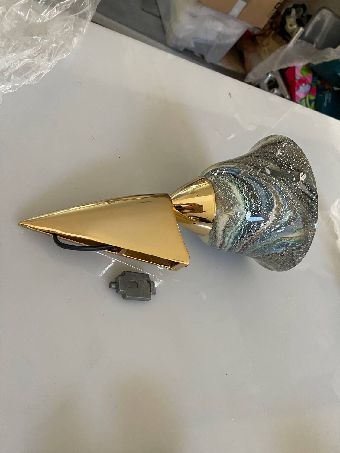 Venetian Art Murano Glass Sconces Set of 2