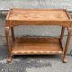1950s solid wood console bar table.