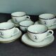 Set of 5 vintage Bernardaud Limoges porcelain cups