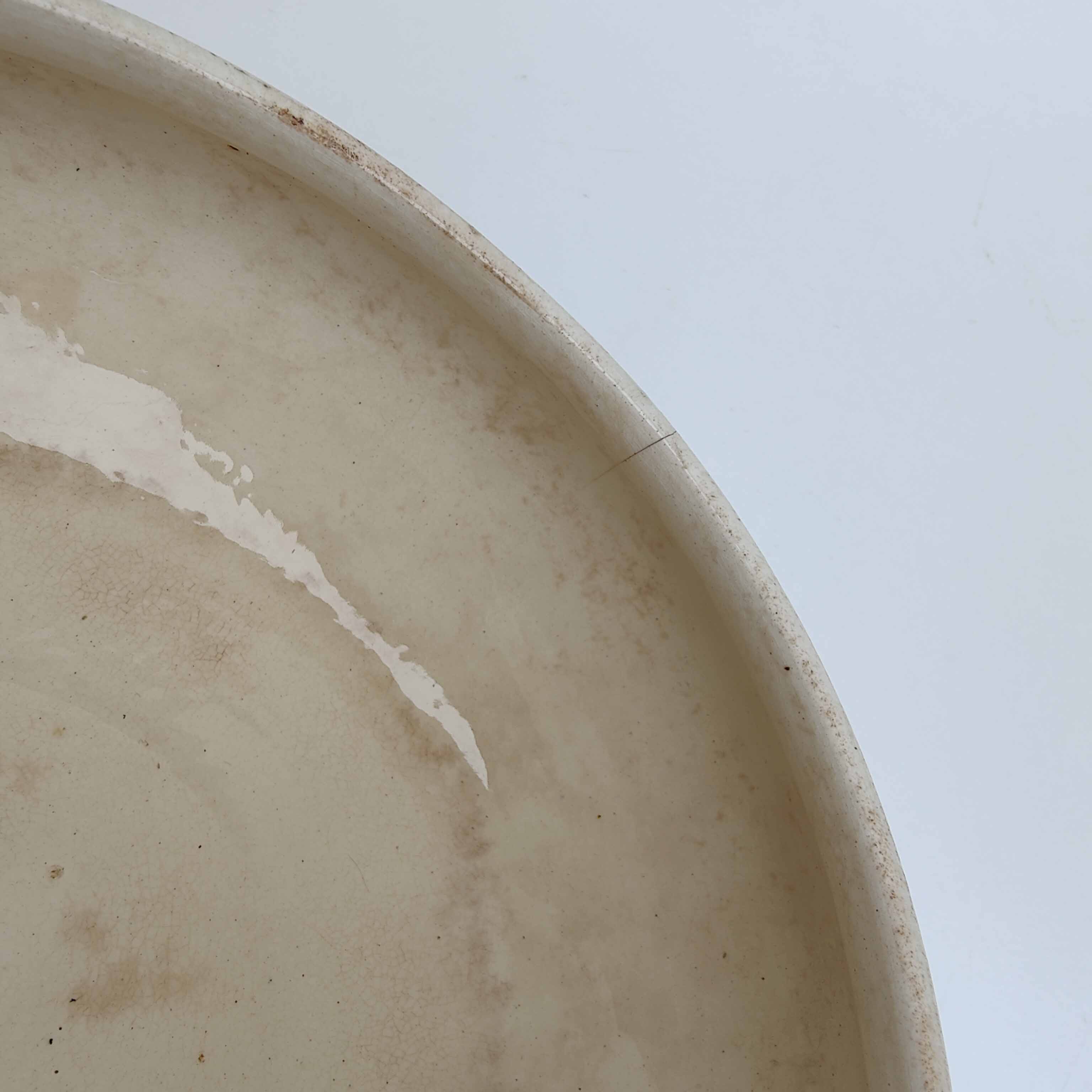 Porcelain soup tureen with heron and bamboo decor