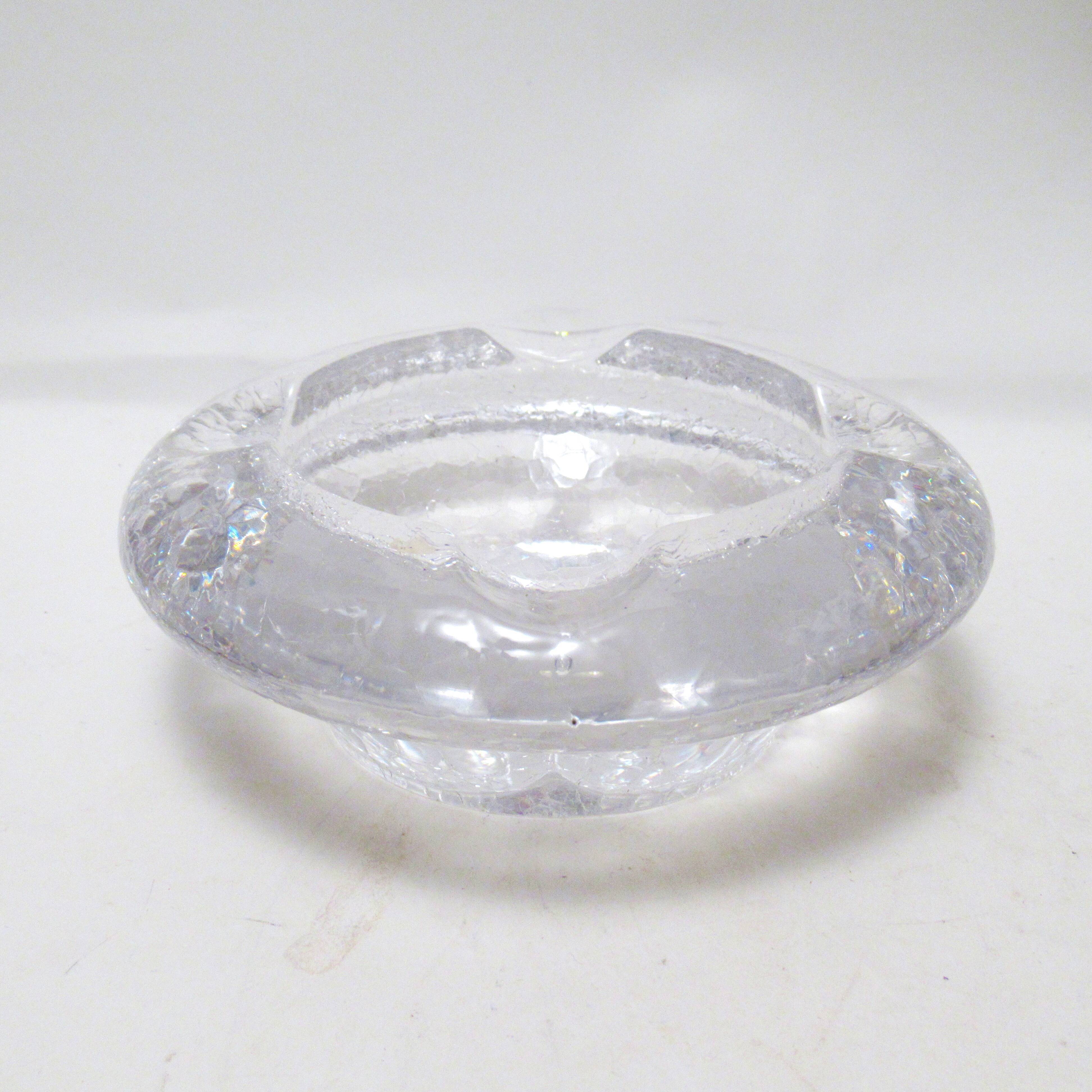 Cendrier en verre Années 70