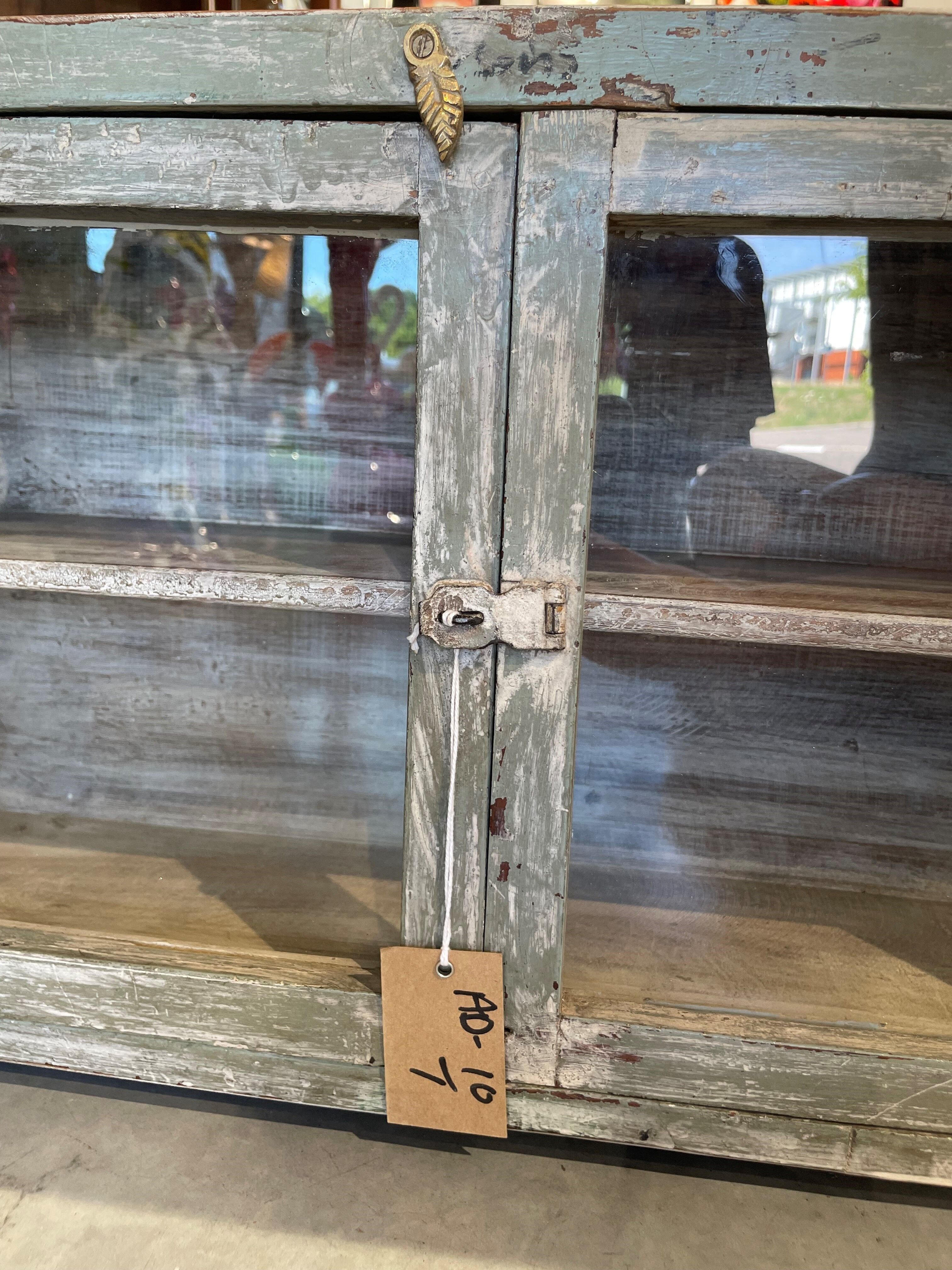 Small teak wall shelf