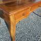 large double-sided walnut desk 3 drawers 2 pulls
