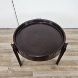 Table basse vintage Space Age en plastique foncé par Dal Vera 1970
