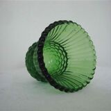 Very small green vase bottle
