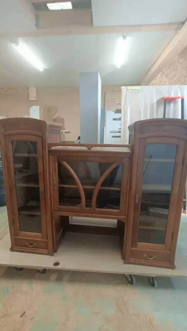 Art Nouveau two-part buffet