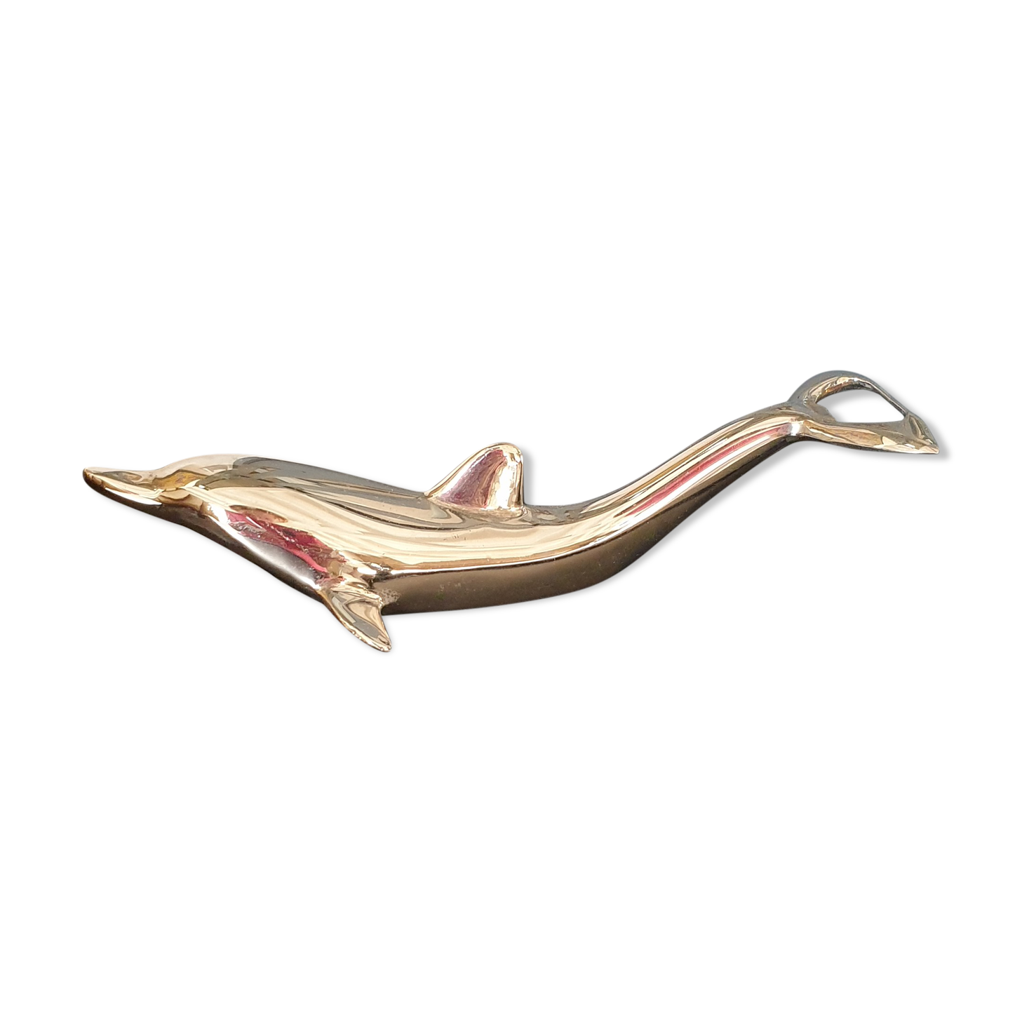 Bottle opener Dolphin silver metal