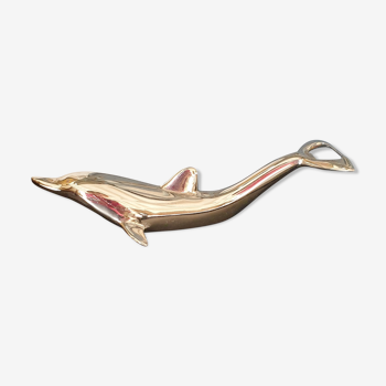Bottle opener Dolphin silver metal