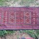 Berber carpet, woven and embroidered, wool 204 x106 cm 20th century