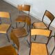 Set of 10 mismatched industrial chairs vintage mullca