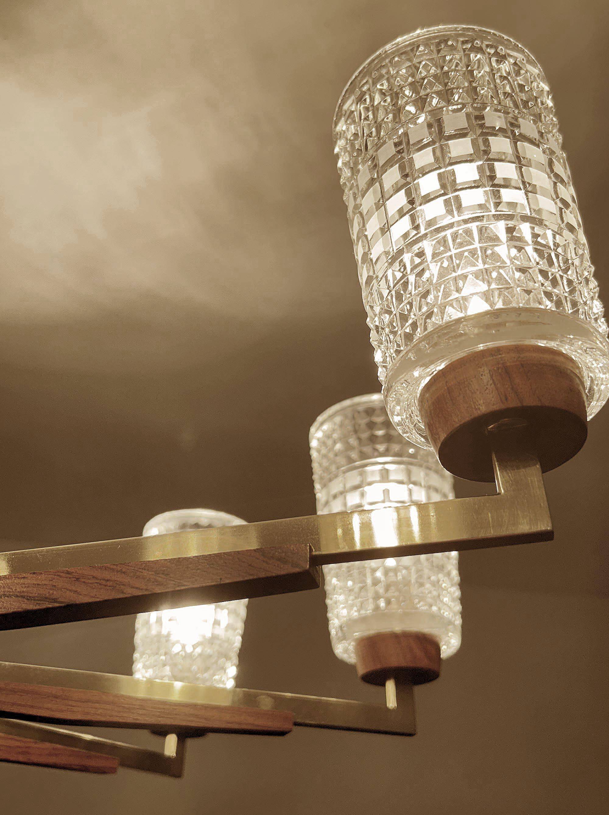 Large Vintage Scandinavian Pendant Light 60s