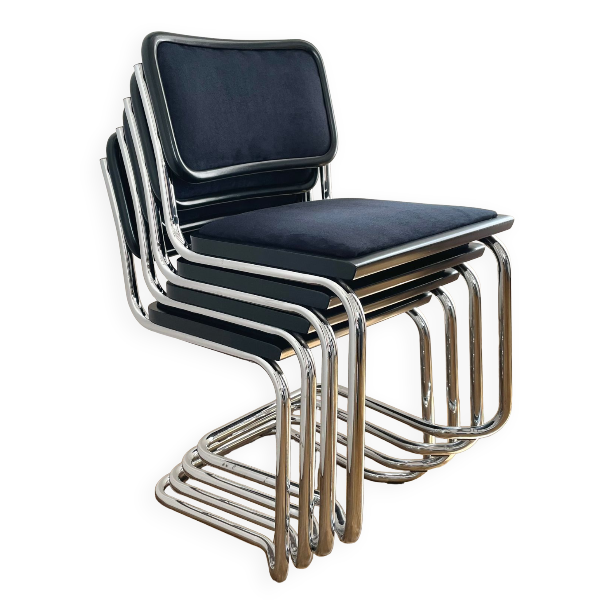 Lot de 4 chaises Breuer, modèle S31