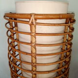 Vintage bamboo floor lamp