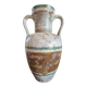 Large vintage vase St Clement France amphora shape fat lava