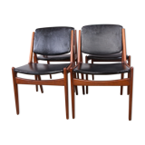 Suite of 4 chairs model "Ella" by Arne Vodder 1960