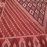 Hand-woven red margoum carpet