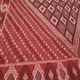 Hand-woven red margoum carpet