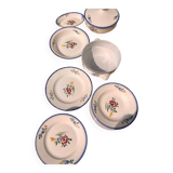 Magnificent antique Digoin & Sarreguemines dinnerware set – 25 pieces