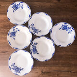 Set of 6 plates digs Digoin Sarreguemines