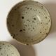 Ceramic ramekins/bowls, stoneware, pyrite, La Borne, France, 1970