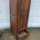 Rustic oak column cabinet