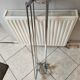 art deco coat rack in chrome metal