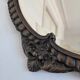 Vintage Italian Baroque Revival round wall mirror