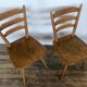 Series of 20 Scandinavian chairs or vintage wooden bistro