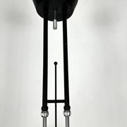 Lustre italien postmoderne en verre de Murano épais des années 80