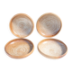 4 hollow plates in stoneware roger jacques saint amand
