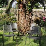 4 Emu garden chairs stackable design