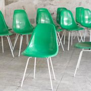 12 Vintage DSX Chairs Fiberglass Charles and Ray Eames / Herman Miller 1960'