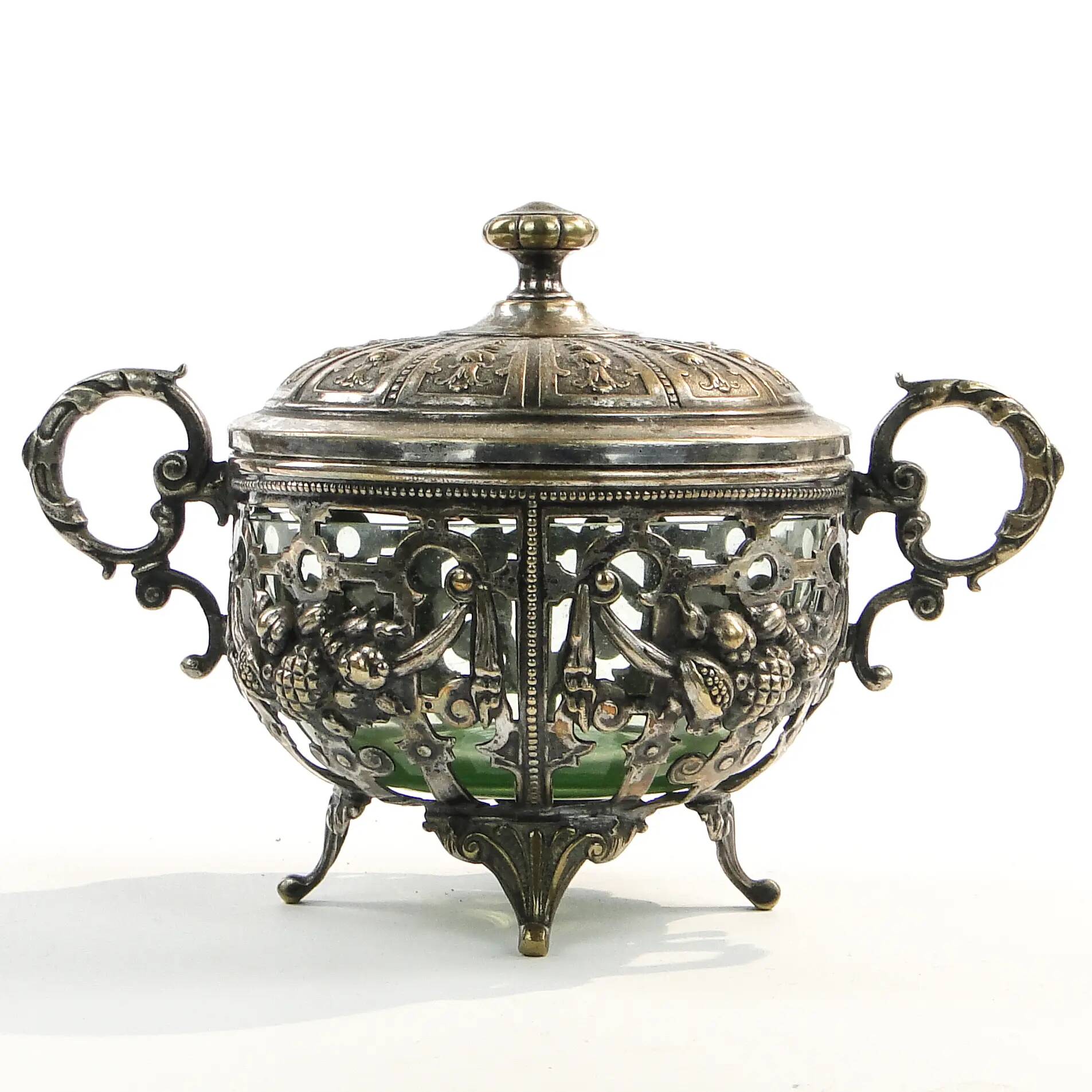 Art Nouveau sugar bowl, WMF, Germany, early 20th century