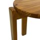 Mid century pinewood stool, minimalistic design 1960s
