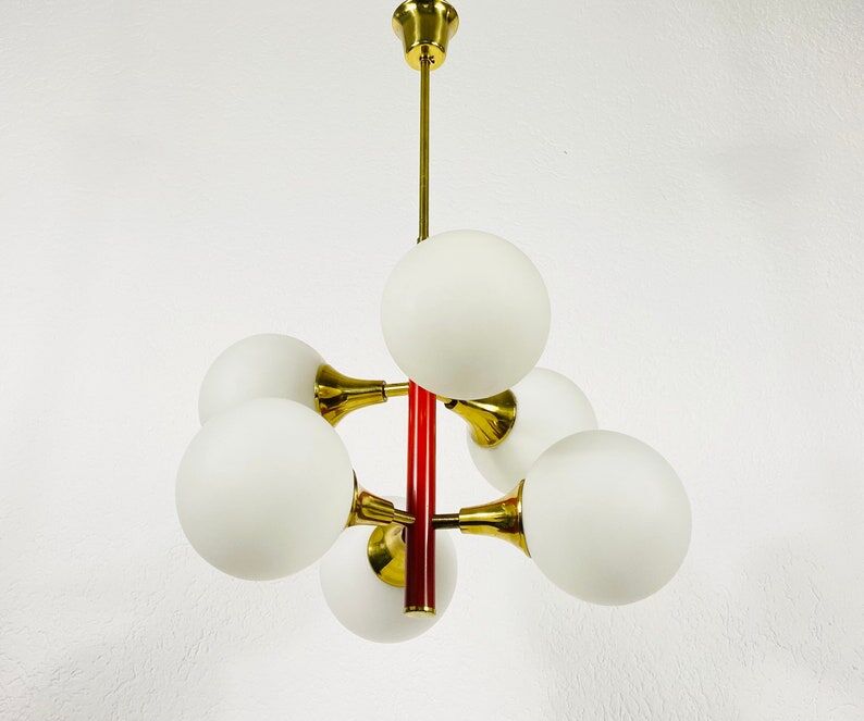 Red suspension by Kaiser, Germany, 60s