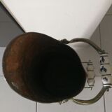 Copper and brass bucket