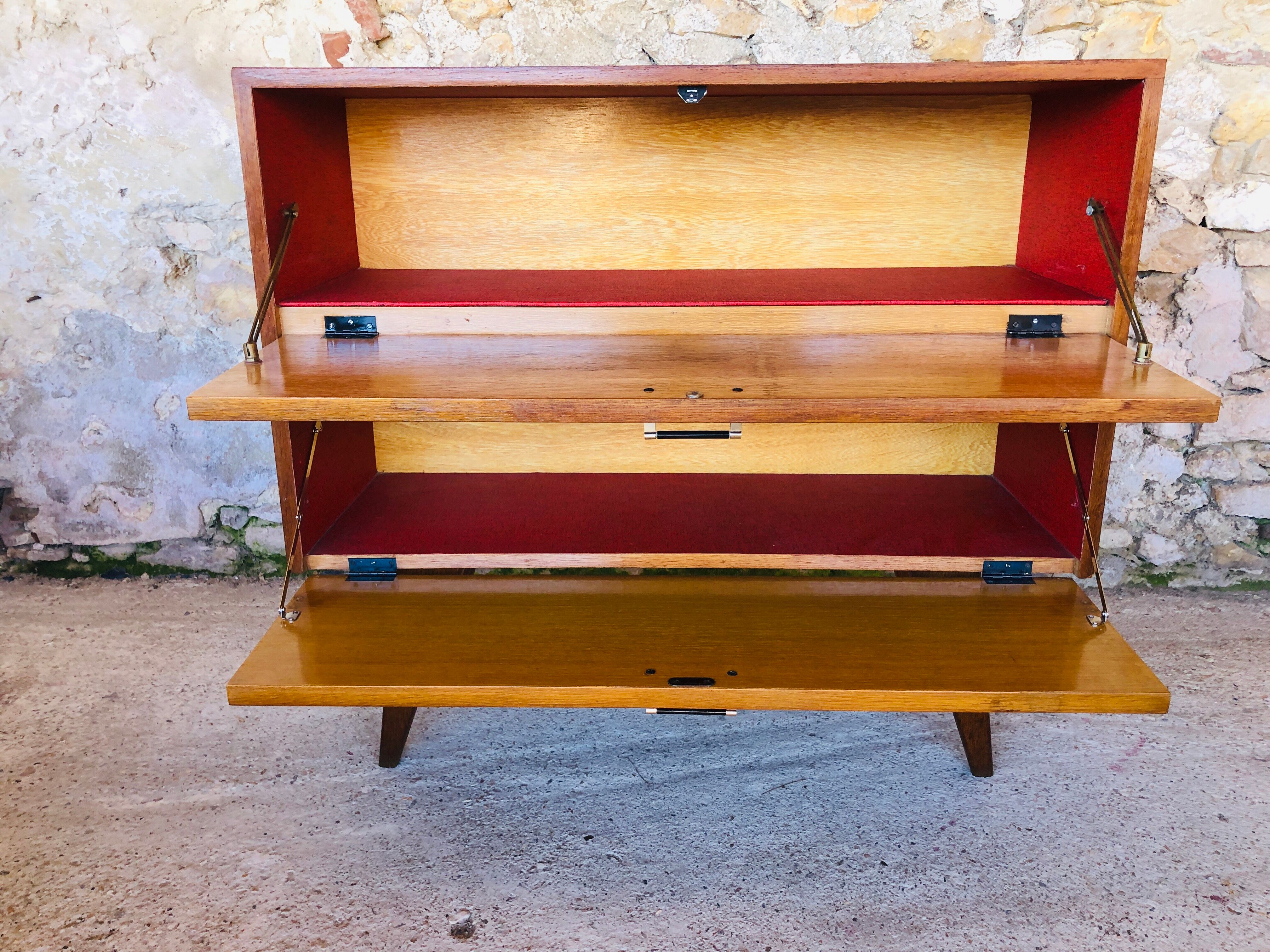 Storage furniture, double compartments, 50s/60s