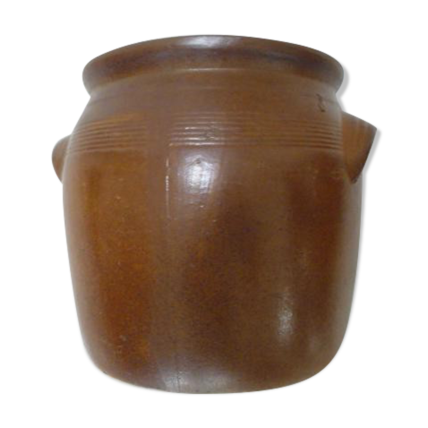 Old grease pot or candied stoneware pot